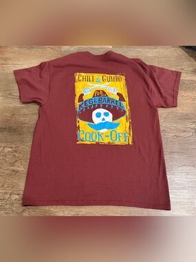 Gildan Maroon Chili & Gumbo Keg & Barrel Cook-Off Graphic Tee